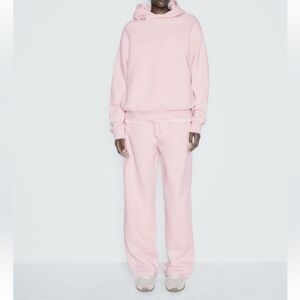 Zara Soft Pink Oversized Hoodie